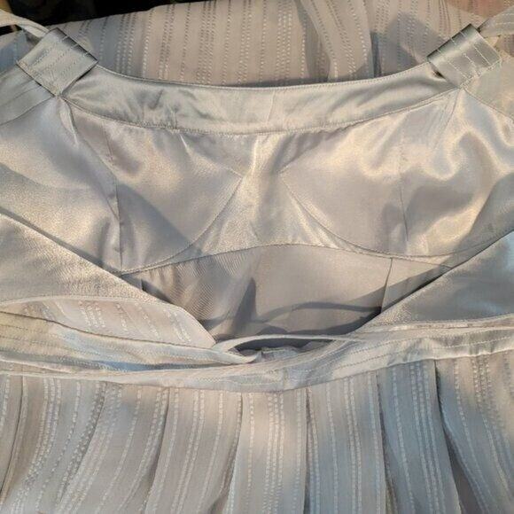 NEW Laundry Shelli Segal Mini Dress Women's Silk Gray Sz 10 Fairycore - Picture 8 of 11